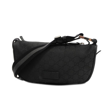 GUCCIAuth  GG Nylon 449182 Men's Sling Bag Black