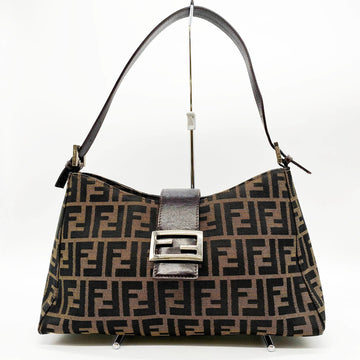 FENDI Zucca Shoulder Bag FF Brown Canvas Ladies Fashion ITGML7T9ATE6