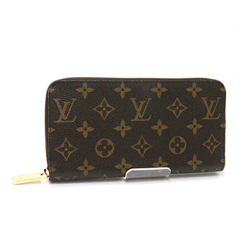 LOUIS VUITTON Zippy Monogram Round Long Wallet M80499 Brown Rose Ballerine