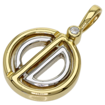 Dior diamond pendant top K18 yellow gold Ladies