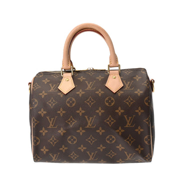 LOUIS VUITTON Monogram Speedy 25 Bandouliere Brown M41113 Women's Canvas Handbag