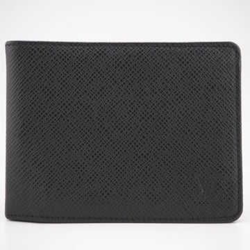 LOUIS VUITTON/ Taiga Card Case Black Unisex