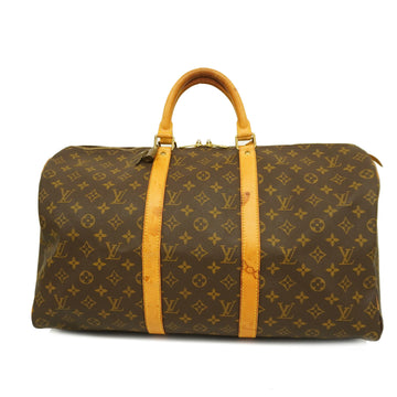 LOUIS VUITTONAuth  Monogram Keepol 50 M41426 Men,Women,Unisex Boston Bag