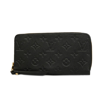 LOUIS VUITTONAuth  Monogram Empreinte Zippy Wallet M60571 Noir