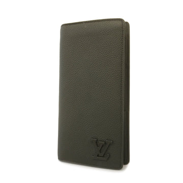 LOUIS VUITTONAuth  Aerogram Portefeuil Brother NM M69980 Unisex Long Wallet Noir