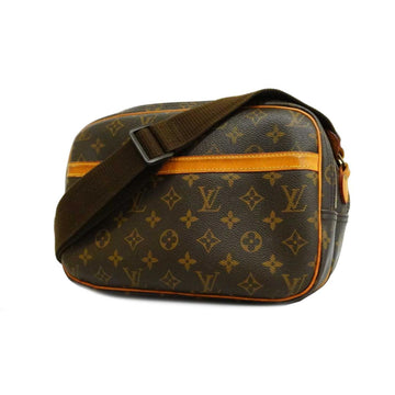 LOUIS VUITTON Shoulder Bag Monogram Reporter PM M45254 Brown Men's Women's