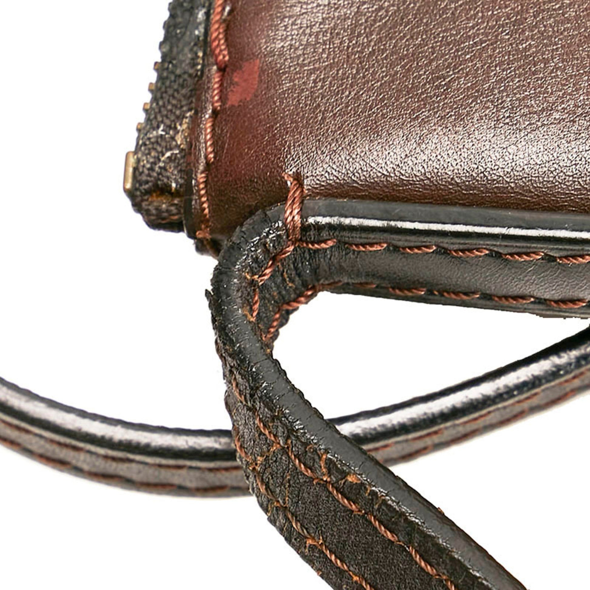 LOUIS VUITTON Shoulder Bag M92073 Sac Plat leather/Utah Brown