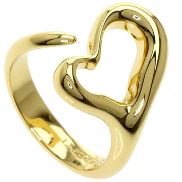 TIFFANY open heart ring K18 yellow gold Ladies