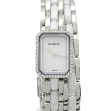 CHANEL Premiere Triple Bracelet Bezel Diamond Wrist Watch Watch Wrist Watch H3059 Quartz White Stainless Steel ceram H3059