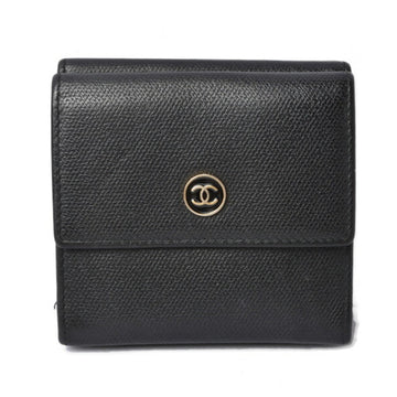 Chanel Wallet CHANEL Folded / A20902 Double Hook Coco Mark Black