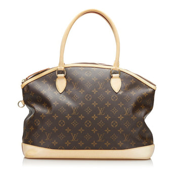 Louis Vuitton Monogram Lockit Oriental Handbag Tote Bag M40104 Brown PVC Leather Ladies LOUIS VUITTON