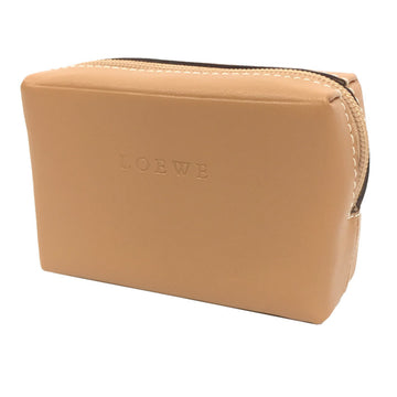 LOEWE coin case mini pouch leather camel beige wallet