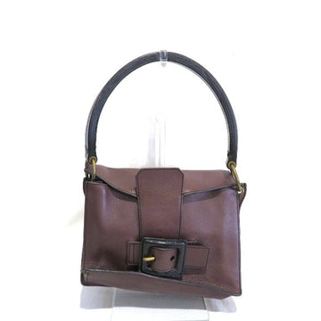 MIU MIU Miu Leather One Handle Bag Handbag Ladies