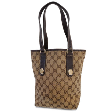 GUCCIAuth  153361 Women's GG Canvas Tote Bag Beige,Brown