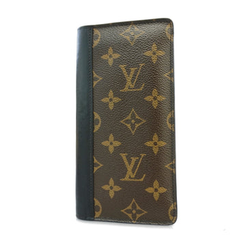 LOUIS VUITTONAuth  Monogram Macassar Portefeuille Thanon M93800 Long Wallet