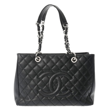 CHANEL GST Grand Tote Black A50995 Women's Caviar Skin Bag