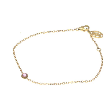 CARTIER Saphirs Legers De  Pink Gold [18K] Sapphire Charm Bracelet Pink Gold