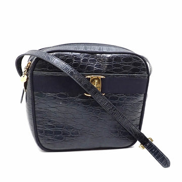 SALVATORE FERRAGAMO shoulder bag ladies navy leather