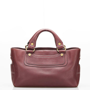 Celine Boogie Bag Handbag Brown Leather Ladies CELINE