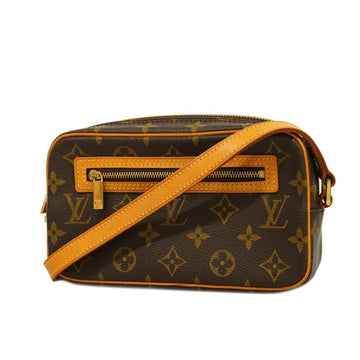 LOUIS VUITTON Shoulder Bag Monogram Pochette City M51183 Brown Ladies