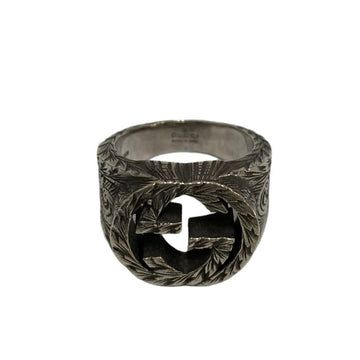 GUCCI Interlocking G Arabesque Silver 925 No. 10 Ring Accessories