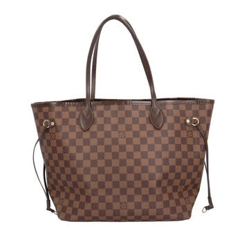 LOUIS VUITTON Neverfull MM Damier Tote Bag Canvas N51105 Brown Women's