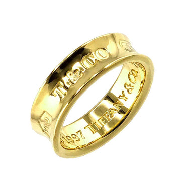 TIFFANY&Co. 1837 Narrow No. 11.5 Ring K18 YG Yellow Gold 750