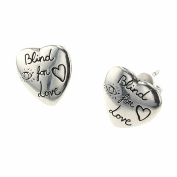 Gucci Earrings Blind For Love Silver 925 Ladies GUCCI