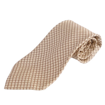 GUCCI tie G pattern silk 100% men's beige