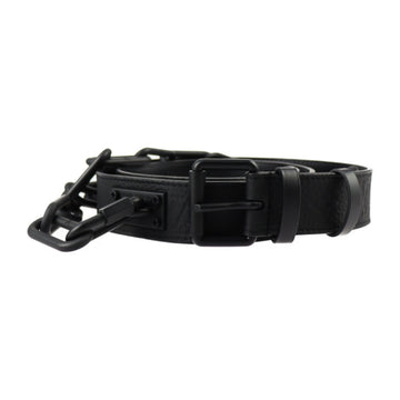 LOUIS VUITTON Sainteur Signature Monogram Belt MP058U Notation Size 90/36 Leather Black Chain Virgil Abloh