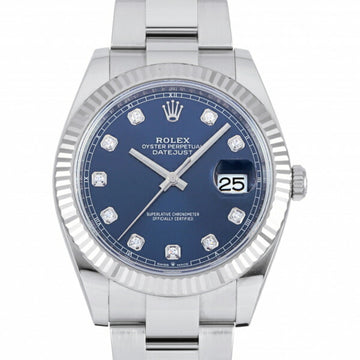 ROLEX Datejust 41 126334G Bright Blue Dial Watch Men's