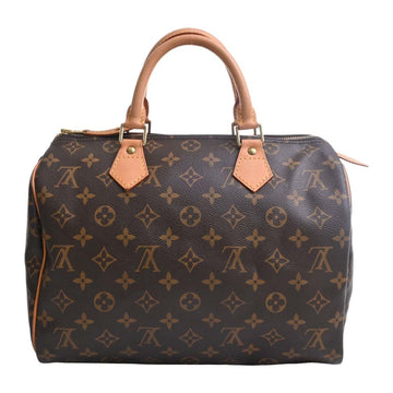 LOUIS VUITTON Monogram Speedy 30 Handbag Boston Bag M41526 Brown Women's