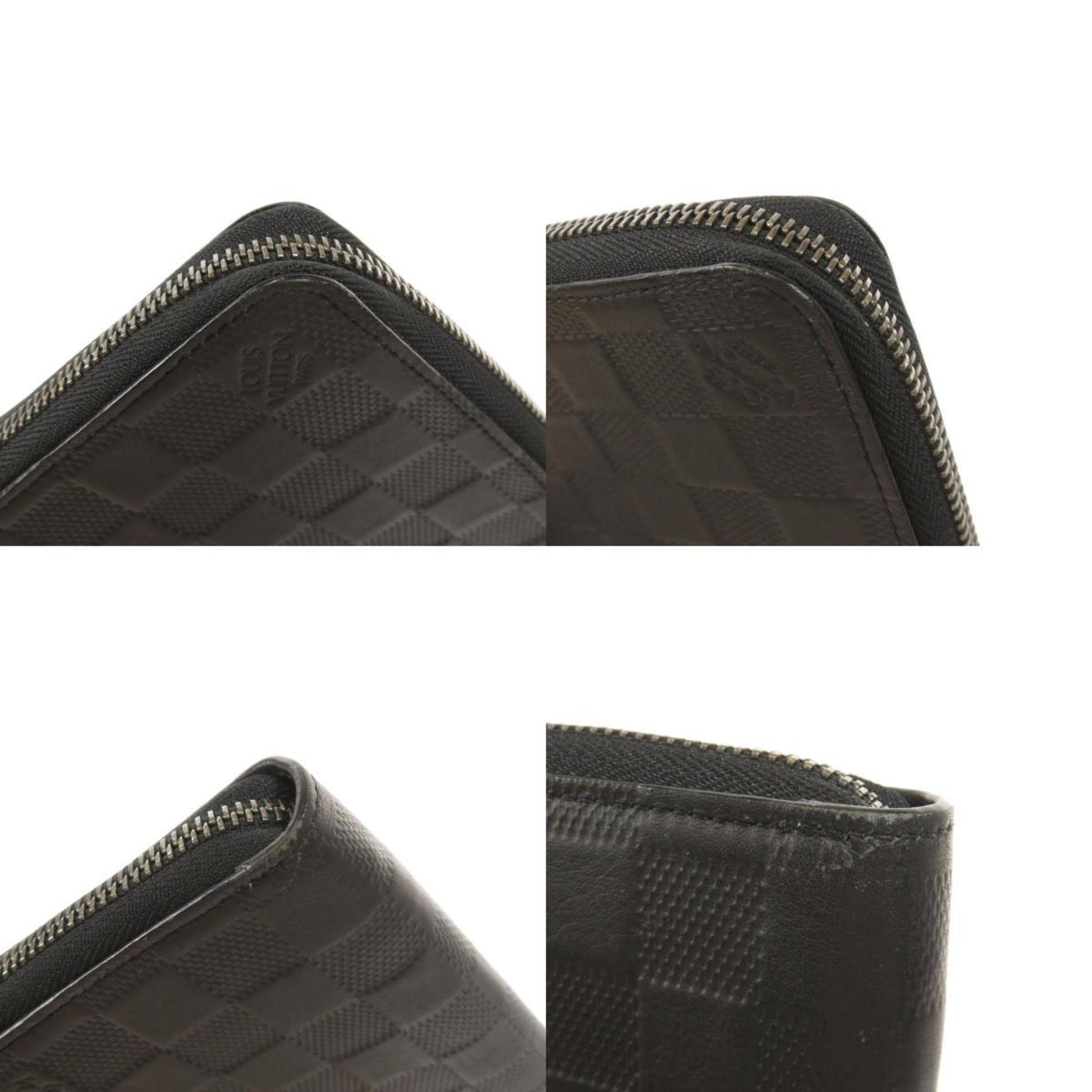 Authenticated Used Louis Vuitton Damier Infini Zippy XL Wallet