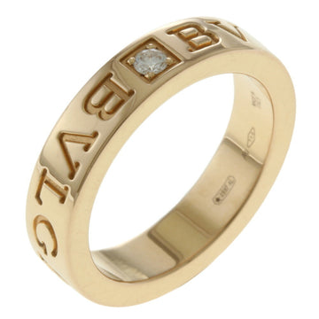 BVLGARI Ring No. 7.5 18K K18 Pink Gold Diamond Women's