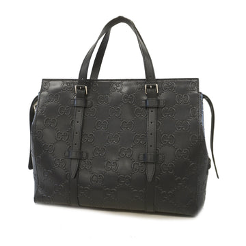 Gucci GG Embossed 625774 Women's Leather Tote Bag Black