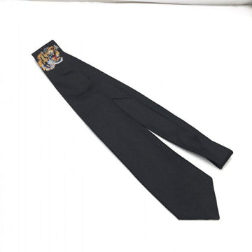 GUCCI Tiger Embroidery Tie Black
