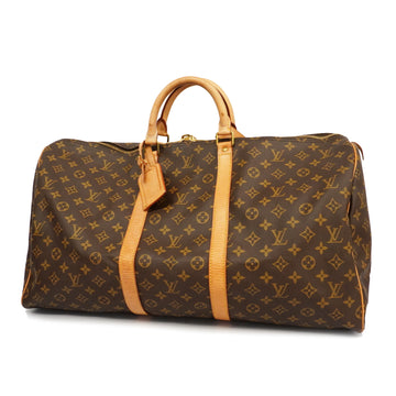 LOUIS VUITTONAuth  Monogram Keepol 55 M41424 Men,Women,Unisex Boston Bag