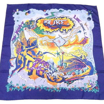 HERMES Scarf Carre 90 THE ALFEE AUBE LIBRE COMME L'ANGE Silk Multicolor Ladies