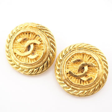 CHANEL Cocomark earrings gold ladies