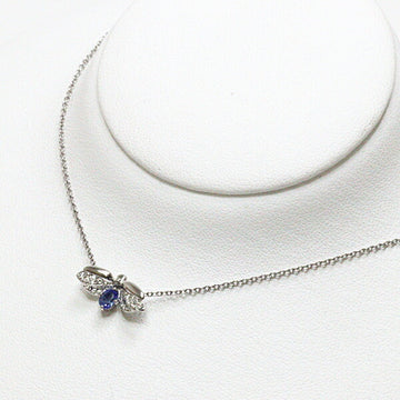 TIFFANY&Co. Firefly Pendant Mini Pt950/Tanzanite/Diamond 40cm Paper Flower Necklace