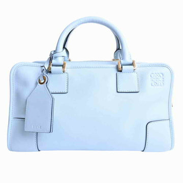 Loewe leather Amazona 28 handbag light blue