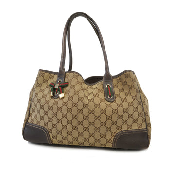 Gucci Sherry Line Tote Bag 163850 Women's GG Canvas Beige,