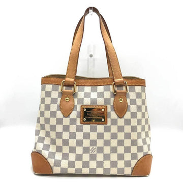 LOUIS VUITTON Damier Azur Hampstead PM Tote Bag N51207 White