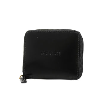 GUCCIAuth  Coin Case 030 0416 1272 0 Men's Leather Coin Purse/coin Case Black