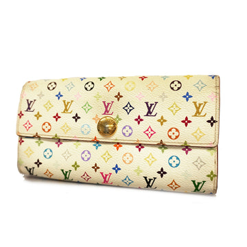 LOUIS VUITTONAuth  Monogram Multicolore Portofeuil Sara M93745 Long Wallet