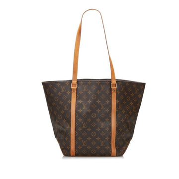 Louis Vuitton Monogram Sack Tote Bag Shoulder M51108 Brown PVC Leather Ladies LOUIS VUITTON