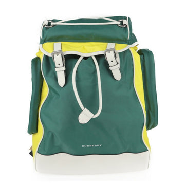BURBERRY Ranger rucksack daypack 4074248 nylon leather green yellow