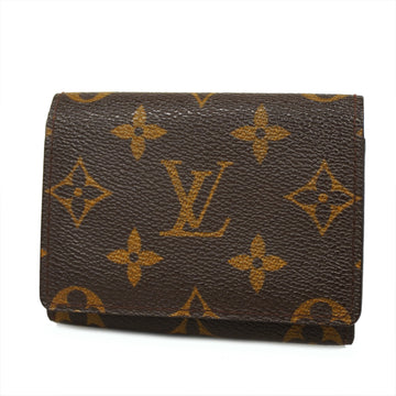 LOUIS VUITTONAuth  Monogram Amberop Cult De Visit M62920 Business Card Case