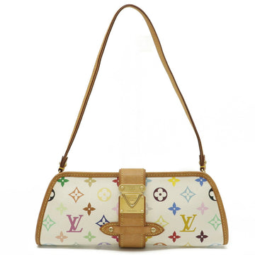 Louis Vuitton Monogram Multicolor Shirley Handbag Shoulder Clutch Bag Bronne White M40049