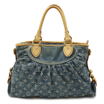 LOUIS VUITTON Monogram Neocavy MM Tote Bag Handbag Blue M95349